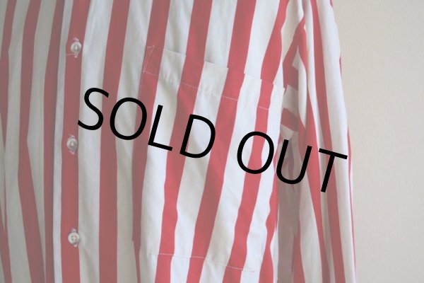 画像7: 1980s James River Traders ストライプシャツ　 ALL COTTON / MADE IN USA　 表記M  (7)