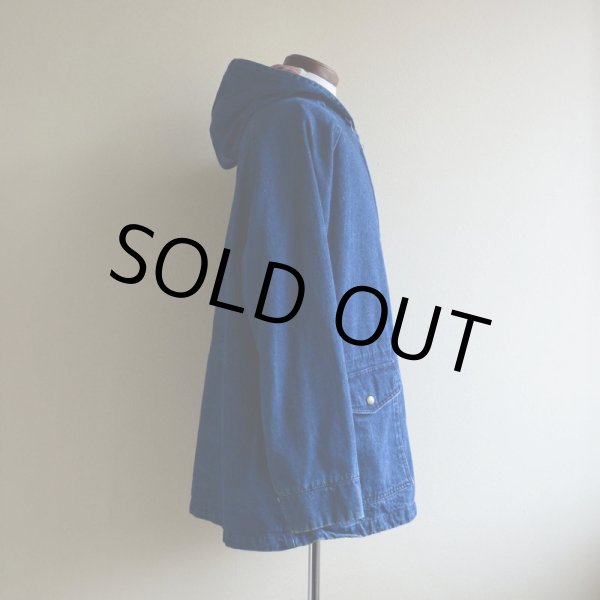 画像2: 1980s L.L.Bean デニムマウンテンパーカー  実寸L  (2)