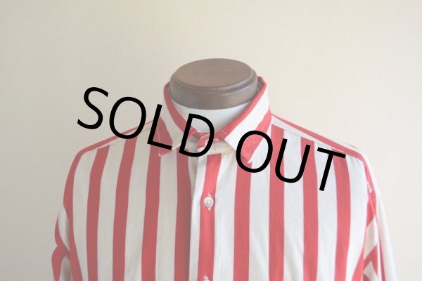 画像6: 1980s James River Traders ストライプシャツ　 ALL COTTON / MADE IN USA　 表記M  (6)