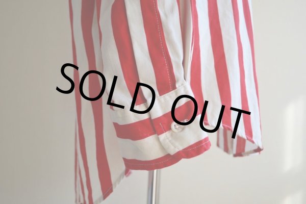 画像10: 1980s James River Traders ストライプシャツ　 ALL COTTON / MADE IN USA　 表記M  (10)