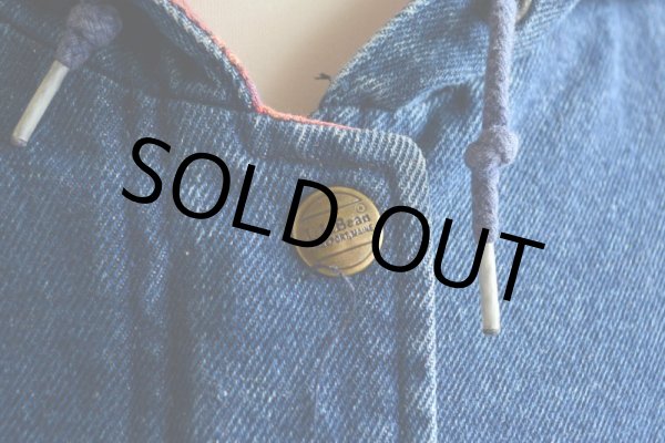 画像8: 1980s L.L.Bean デニムマウンテンパーカー  実寸L  (8)