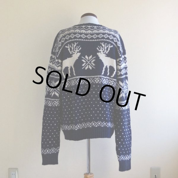 画像3: 1990s Polo Ralph Lauren トナカイ柄ノルディックセーター　 COTTON×ANGORA×CASHMERE　 表記L  (3)