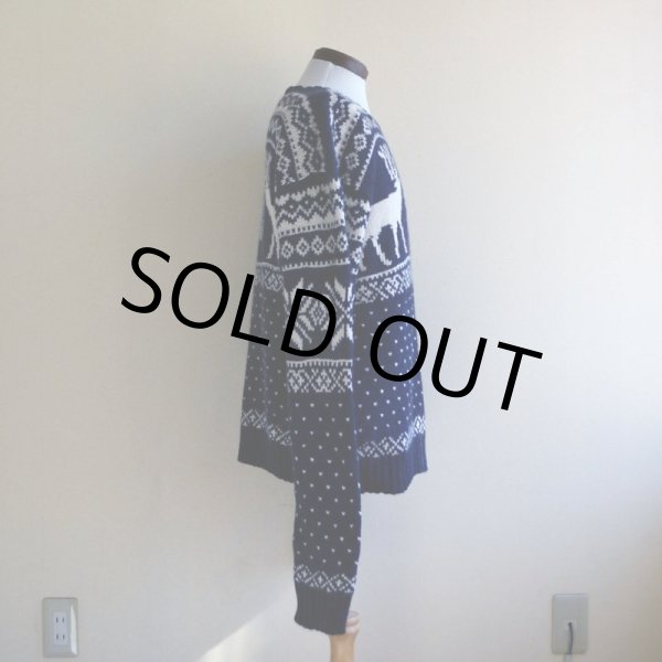 画像2: 1990s Polo Ralph Lauren トナカイ柄ノルディックセーター　 COTTON×ANGORA×CASHMERE　 表記L  (2)