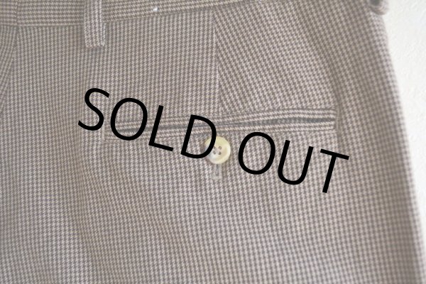 画像9: TOMMY HILFIGER ツータックトラウザー　 千鳥格子　 表記34×32  (9)