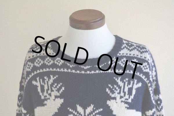 画像6: 1990s Polo Ralph Lauren トナカイ柄ノルディックセーター　 COTTON×ANGORA×CASHMERE　 表記L  (6)