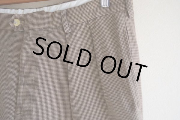 画像6: TOMMY HILFIGER ツータックトラウザー　 千鳥格子　 表記34×32  (6)