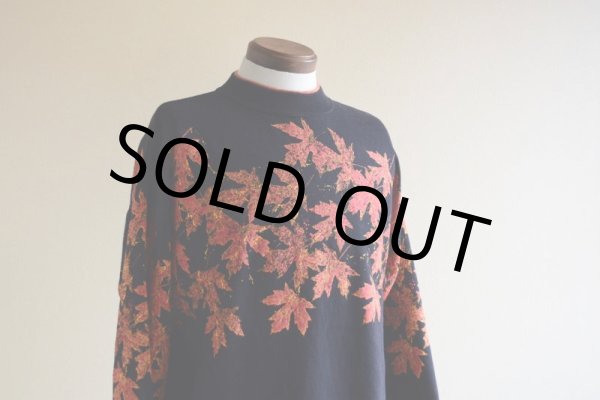 画像9: 1980-90s Coldwater Creek 紅葉スウェット　 実寸M  (9)