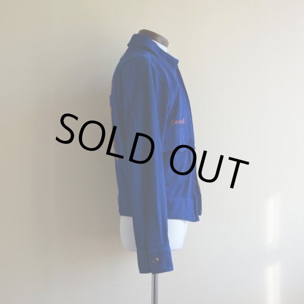 画像4: 1940‐50s T.S.LANKFORD&SONS ウィップコードワークジャケット　 SAN ANGELO BOBCAT BAND/チェーン刺繍　 10？実寸XS-S  (4)