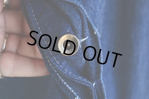 画像9: 1950s OSHKOSH デニムオーバーオール　 実寸W43  (9)