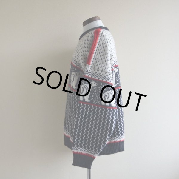 画像4: TELEMARK STYLE ノルディックセーター　 SKJAELAND OF NORWAY　 表記M  (4)