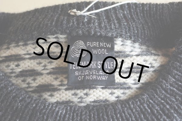 画像5: TELEMARK STYLE ノルディックセーター　 SKJAELAND OF NORWAY　 表記M  (5)
