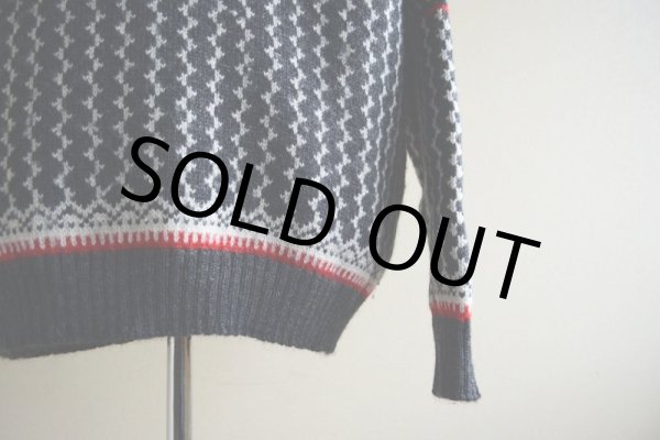 画像11: TELEMARK STYLE ノルディックセーター　 SKJAELAND OF NORWAY　 表記M  (11)