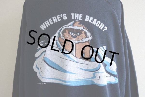 画像7: 1980s WHER'S THE BEACH?キャラスウェット  ©︎WARNER BROS. INC, 1989  表記XL  (7)