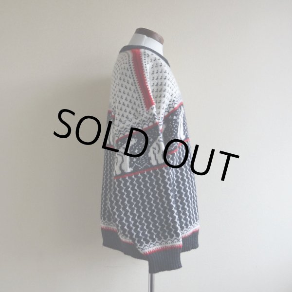 画像2: TELEMARK STYLE ノルディックセーター　 SKJAELAND OF NORWAY　 表記M  (2)