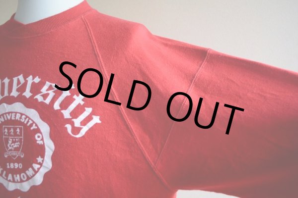 画像9: 1980s THE UNIVERSITY OF OKLAHOMA カレッジスウェット  表記L  (9)