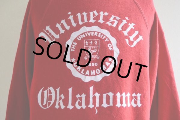 画像8: 1980s THE UNIVERSITY OF OKLAHOMA カレッジスウェット  表記L  (8)
