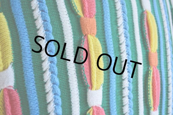 画像10: 1990s 3Dニットセーター　 実寸ML  (10)