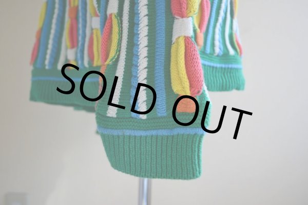 画像9: 1990s 3Dニットセーター　 実寸ML  (9)