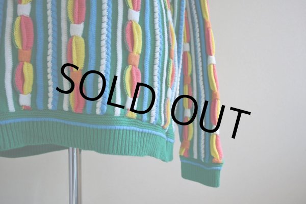 画像8: 1990s 3Dニットセーター　 実寸ML  (8)