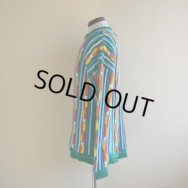 画像4: 1990s 3Dニットセーター　 実寸ML  (4)