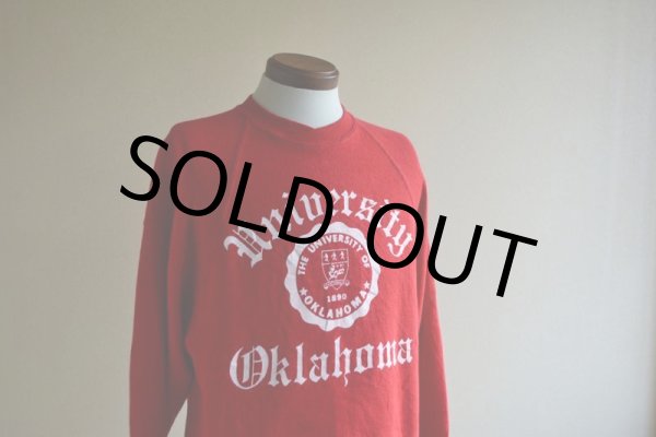 画像7: 1980s THE UNIVERSITY OF OKLAHOMA カレッジスウェット  表記L  (7)
