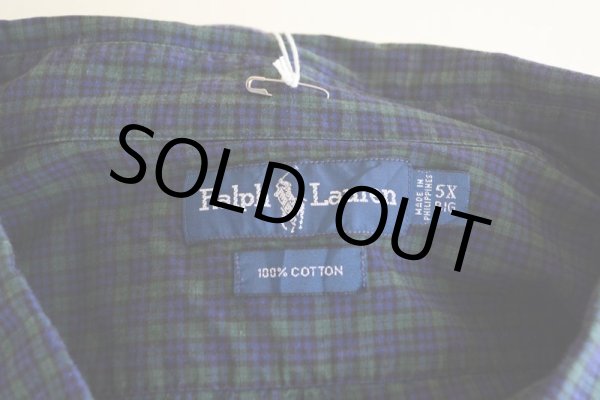 画像5: RalphLauren ビッグサイズシャツ   BLACK WATCH TARTAN  表記5XL  (5)