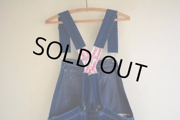 画像14: 1980-90s POINTER BRAND デニムオーバーオール　 ローバックスタイル　 表記36×30  (14)