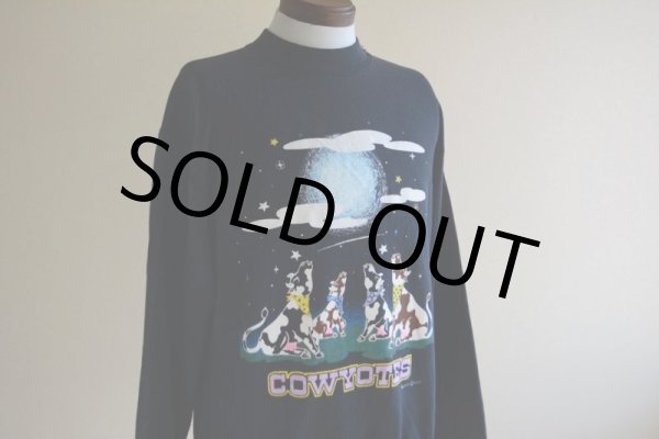画像7: 1990s COWYOTES プリントスウェット  MADE IN USA  表記L  (7)