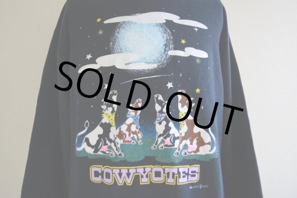 画像8: 1990s COWYOTES プリントスウェット  MADE IN USA  表記L  (8)