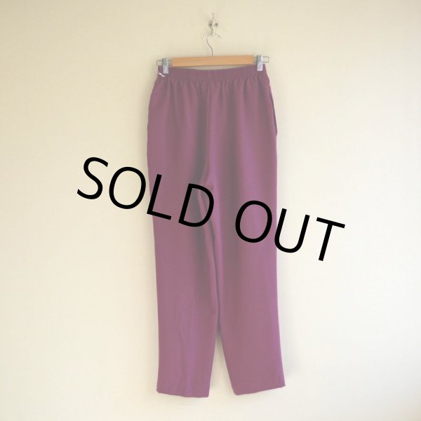 画像2: カラーイージーパンツ　 実寸W62〜72cm  (2)