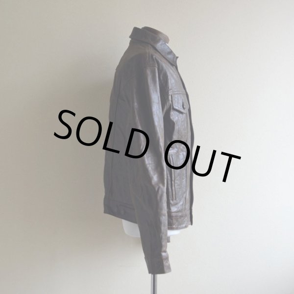 画像2: 2000s GAP BLUE JEANS レザージャケット　 表記S  (2)