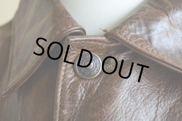 画像8: 2000s GAP BLUE JEANS レザージャケット　 表記S  (8)