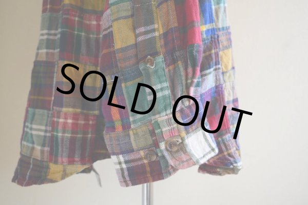 画像10: 1990s ORVIS パッチワークシャツ　 表記L  (10)