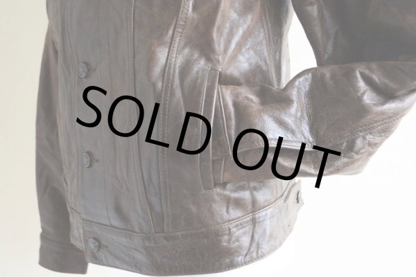画像10: 2000s GAP BLUE JEANS レザージャケット　 表記S  (10)