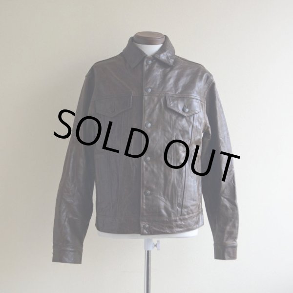 画像1: 2000s GAP BLUE JEANS レザージャケット　 表記S  (1)