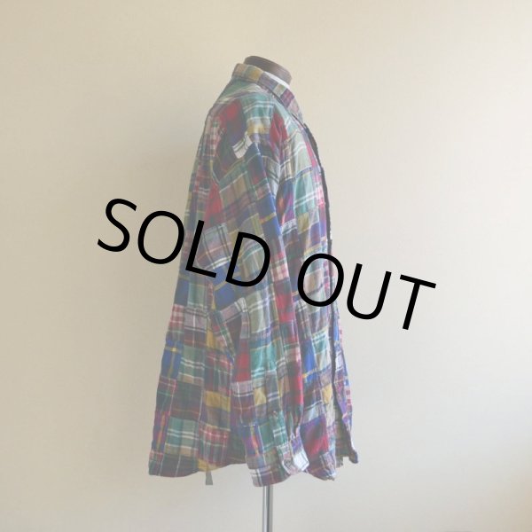 画像2: 1990s ORVIS パッチワークシャツ　 表記L  (2)