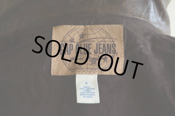 画像5: 2000s GAP BLUE JEANS レザージャケット　 表記S  (5)