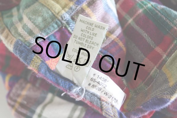 画像12: 1990s ORVIS パッチワークシャツ　 表記L  (12)