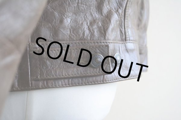 画像12: 2000s GAP BLUE JEANS レザージャケット　 表記S  (12)