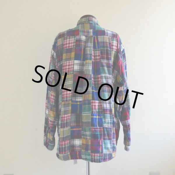 画像3: 1990s ORVIS パッチワークシャツ　 表記L  (3)