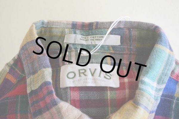 画像5: 1990s ORVIS パッチワークシャツ　 表記L  (5)