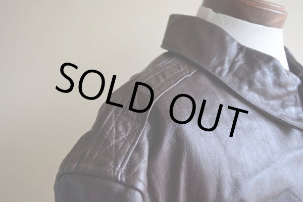 画像12:  1980s A-2 フライトレザージャケット　 SADDLERY×COOPER SPORTS WEAR　 表記42R  (12)