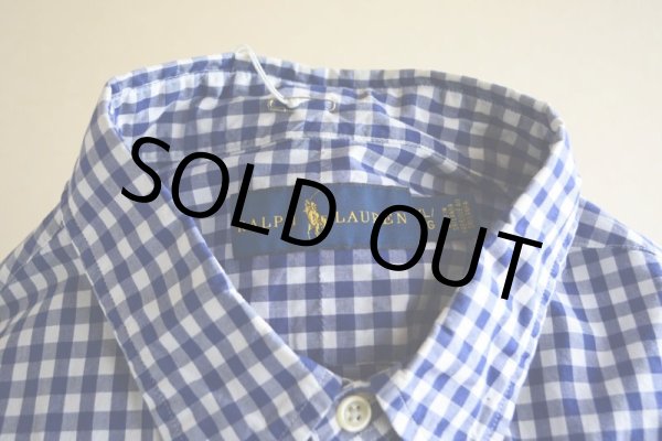 画像5: RalphLauren ボダンダウンシャツ  ギンガムチェック  表記XL  (5)