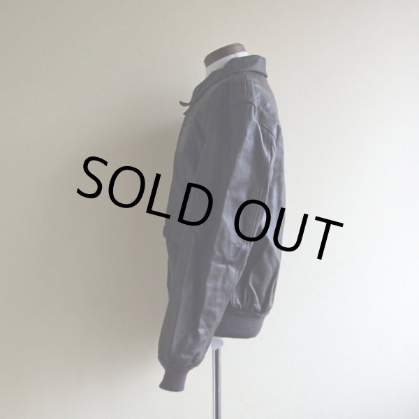 画像4:  1980s A-2 フライトレザージャケット　 SADDLERY×COOPER SPORTS WEAR　 表記42R  (4)