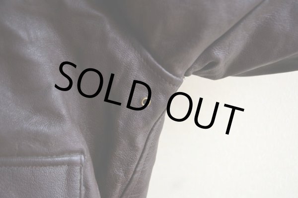 画像14:  1980s A-2 フライトレザージャケット　 SADDLERY×COOPER SPORTS WEAR　 表記42R  (14)