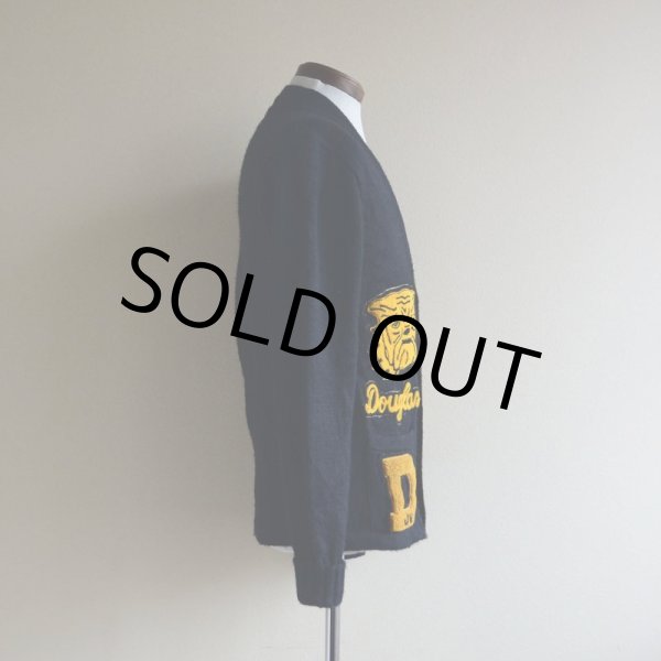 画像2: 1970s MIAMI KNITTING MILLS レタードカーディガン　 実寸SM  (2)