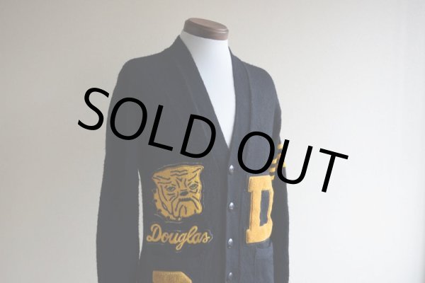 画像7: 1970s MIAMI KNITTING MILLS レタードカーディガン　 実寸SM  (7)