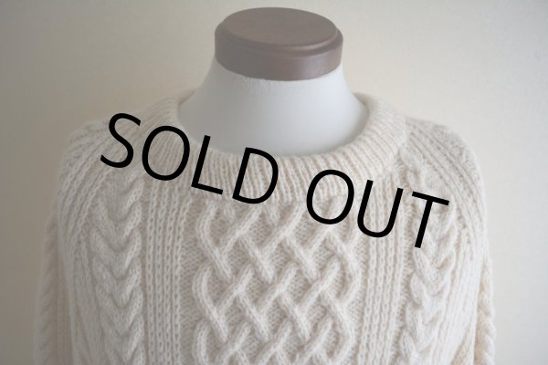 画像6: BLARNEY WOOLLEN MILLS フィッシャーマンセーター　 MADE IN IRELAND　 実寸XL  (6)