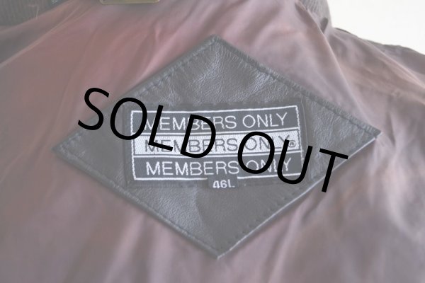 画像5: MEMBERS ONLY レザージャケット　 表記46L  (5)