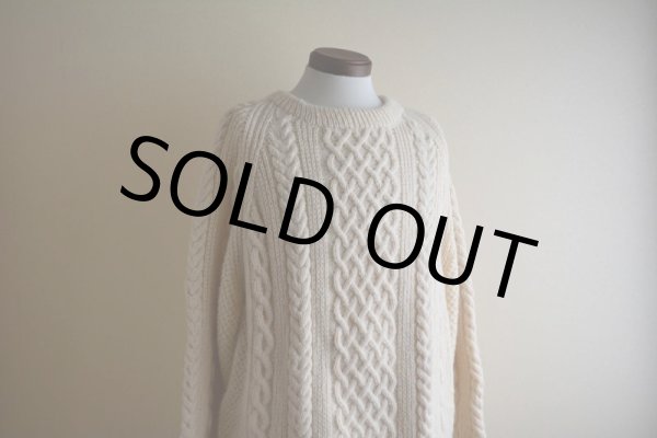 画像7: BLARNEY WOOLLEN MILLS フィッシャーマンセーター　 MADE IN IRELAND　 実寸XL  (7)